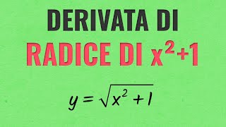 Derivata di radice di x21 √x²  1 [upl. by Enutrof]