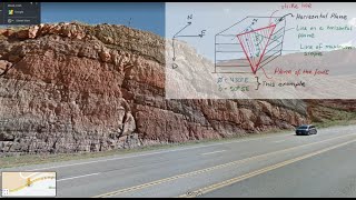 L20 Fault mapping strike dip stereonets and geological maps [upl. by Melesa103]