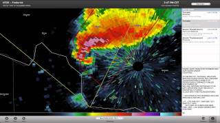 RadarScope  in search of the hook echo [upl. by Nnyled]