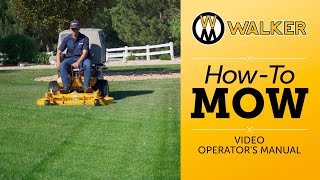 HOWTO MOW Walker Mowers Video Operators Manual and Safety Information [upl. by Thgirw460]