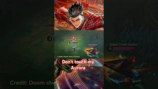 Dont touch my Aurora mobilelegends kagura mlbb chouu mlbbcreatorcamp chou mobilelegend [upl. by Frieda]