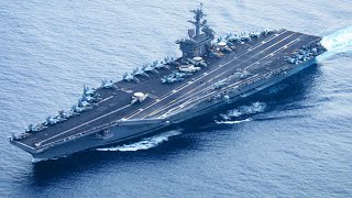 USS Theodore Roosevelt in Action Takeoffs and Landings on Super Aircraft Carrier [upl. by Earahc]