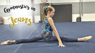 Trying Gymnastics In Jeans Kaia SGG [upl. by Naedan]