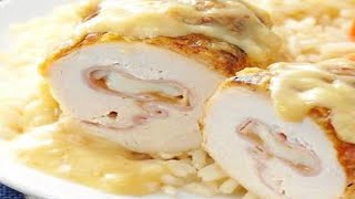 How to make Chicken Roll  Stuffed Chicken Roll With Bechamel Sauce  Amazing Chicken Roll Recipe [upl. by Han674]