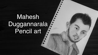 Hyper realistic drawing Mahesh Duggannarala  pencil art  maheshduggannarala5270 [upl. by Meijer]