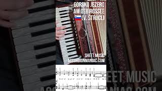 Sheet music Gorsko Jezero  Am Gebirgssee V Štrucl [upl. by Ahsinnor]