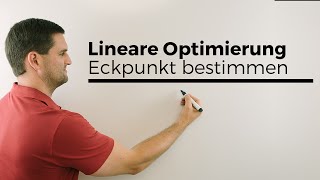 Lineare Optimierung zeichnerisch den Eckpunkt bestimmen bei Minimierungsproblem Mathehilfe [upl. by Karylin]