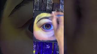 Painting a Realistic HAZEL EYE in Seconds [upl. by Earle906]