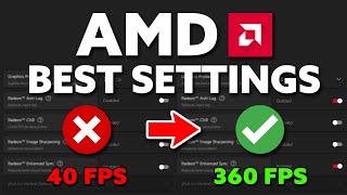 BEST AMD Radeon Settings For GAMING FPS BOOST [upl. by Braasch]