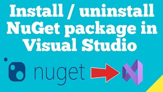 How to install  Uninstall NuGet Package in Visual Studio [upl. by Jeana164]