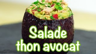 RECETTE MINCEUR  Salade thon avocat [upl. by Atnauq824]