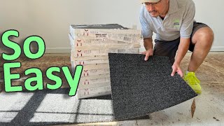 New Flooring Made Easy with Carpet Tiles Installation Guide [upl. by Ahsinaw]