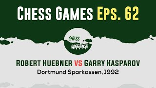 Robert Huebner vs Garry Kasparov  Dortmund Sparkassen 1992 [upl. by Tirzah551]