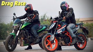 2024 Duke390 vs Dominar 400 Drag Race🔥 [upl. by Symer]