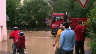 WEINGARTEN HOCHWASSER 15082011 ÜBERSCHWEMMUNG SCHERZACH [upl. by Ised]