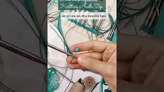 With this tip your interchangeable knitting needles wont unscrew while you knit shorts [upl. by Aneda]