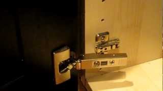 IKEA INTEGRAL Kitchen Cabinet Door Hinge How to clip and unclip and install [upl. by Rica]