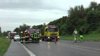 Heinsberg Wieder ein schwerer Unfall auf der B221  Höhe Schleiden [upl. by Noxas854]