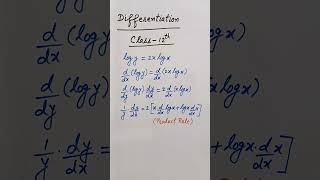 differentiation class12maths shortsviral [upl. by Veal]