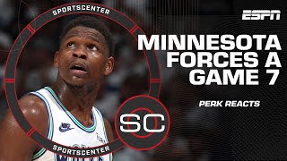 NuggetsTimberwolves Game 6 Reaction Anthony Edwards showed his LEADERSHIP – Perk  SportsCenter [upl. by Maier556]