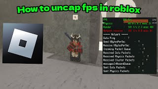 how to uncap fps roblox [upl. by Strenta]