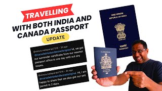 Traveling on India passport from Canada update [upl. by Iey767]