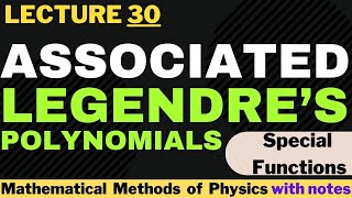 Associated legendre’s polynomial  associated legendre differential equation  imran abid [upl. by Xanthus280]