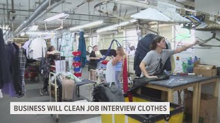 West Michigan business offering to clean peoples outfits ahead of job interviews [upl. by Arbma463]