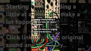 Eurorack Modular Synthesis Start simple add a little a whole lot happens [upl. by Hootman414]