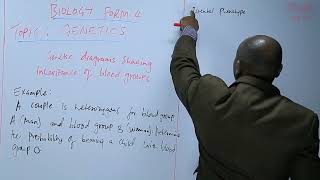 Genetics  Genetic Diagrams Showing Inheritance of Blood Groups [upl. by Eido]