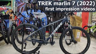 TREK MARLIN 7 2022  Trek Marlin 7 first impression videos  trek marlin 7 hardtail mountain bike [upl. by Eivla]