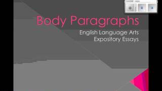 Body Paragraphs [upl. by Ahsikel522]