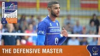 EuroVolley2015 Men  Highlight Earvin Ngapeth Incredible Defensive  France vs Serbia 14102015 [upl. by Kuster]