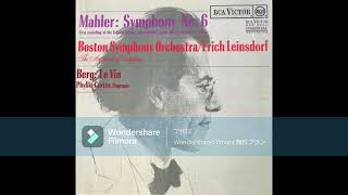 High quality Gustav Mahler  Symphony No 6 quotTragicquot Erich Leinsdorf amp Boston Symphony Orchestra [upl. by Handbook485]