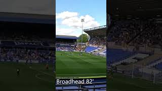 Nathan broadhead goal for Wigan Athletic vs Birmingham City  20822 bcfc wiganathletic sport [upl. by Prue]