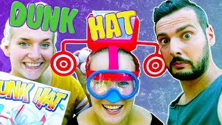 DUNK HAT CHALLENGE  JETZT wirds richtig NASS Sommer Spiel Fun mit Kaan Kathi Nina Spiel mit mir [upl. by Horatia]