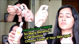 How to Use a TONER  Several Benefits of Toner For your skin [upl. by Kilmarx]