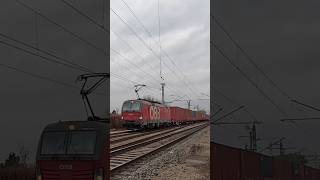 1293 007 ÖBB RCH Vectron container freight train is moving Tárnok Hungary [upl. by Johnsson421]