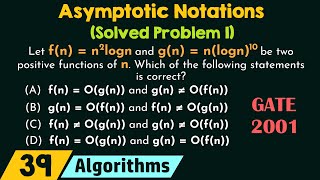 Asymptotic Notations Solved Problem 1 [upl. by Ydur]