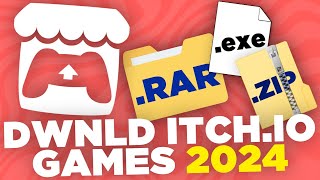 How To Download Itchio Games 2024 rar zip exe [upl. by Derna]