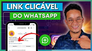 COMO CRIAR LINK DO WHATSAPP NO INSTAGRAM  Saiba como criar um link personalizado do seu WhatsApp [upl. by Ahsenom]