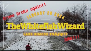 ICE RUINED   Lake Simcoe Ice Update Cooks  Willow  Virginia January 262024 [upl. by Drannek]