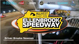 Brooke Newson  Ellenbrook Speedway Limited Sprintcar Feature Race [upl. by Lledrac]