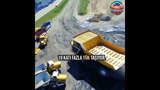 Dünyanın En Büyük Kamyonu dev belaz kamyon damper damperli mtu karayolu maden madencilik [upl. by Esineg]