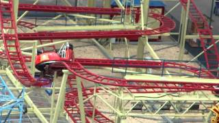 The Tickler Roller Coaster at Luna Park Coney Island New York [upl. by Refenej]