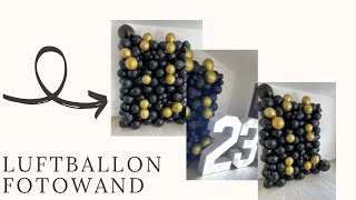 Luftballon Fotowand einfach selber machen  DIY Balloonwall Tutorial [upl. by Ron276]