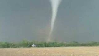 Rare extreme tornado video from close range  bright white [upl. by Tolliver]