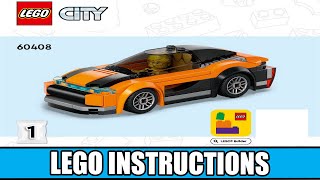 LEGO Instructions  City  60408  Car Transporter  Traffic Book 1 [upl. by Eralcyram]