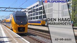 Treinen op station Den Haag Mariahoeve  7 juni 2021 [upl. by Blakelee]