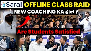 eSaral Offline Class Raid in Kota  New Coaching का हाल🤔 Students ne khola raaz🔥For JEE amp NEET [upl. by Laiceps]